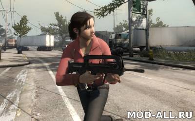 Скачать бесплатно мод Zoey (Red) из L4D2 для CS Global Offensive