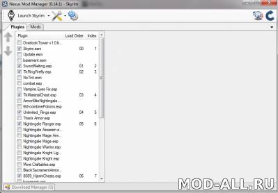 Скачать бесплатно мод Nexus Mod Manager для Skyrim