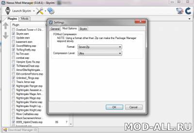 Скачать бесплатно мод Nexus Mod Manager для Skyrim