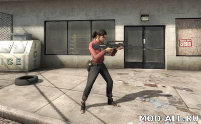 Скачать бесплатно мод Zoey (Red) из L4D2 для CS Global Offensive