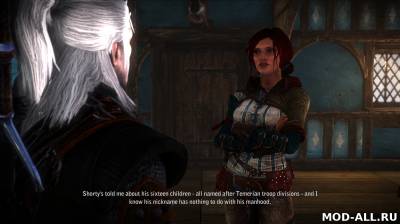 Скачать бесплатно мод Изменение лица Трисс для The Witcher 2