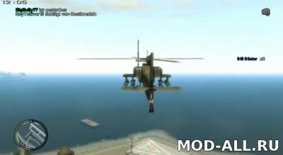 Скачать бесплатно мод Вертолет Хантер / Hunter Helicopter для GTA 4