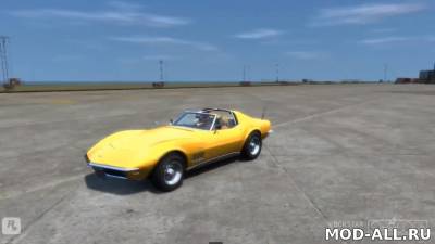 Скачать бесплатно мод Corvette Sting Ray 1968 для GTA 4