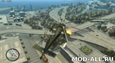 Скачать бесплатно мод Вертолет Хантер / Hunter Helicopter для GTA 4