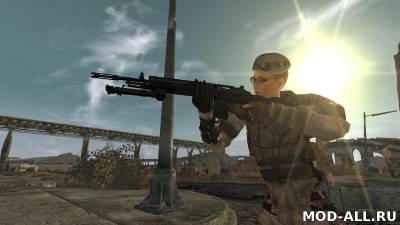 Скачать бесплатно мод Самозарядная винтовка M-14 EBR для Fallout: New Vegas
